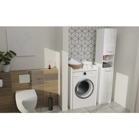 Słupek łazienkowy Marbela 1.0 BIAŁY POŁYSK-6