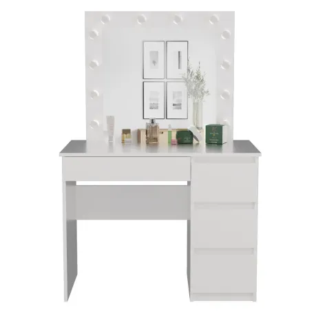 Zestaw toaletka Marina T/L+MIJ/P BIAŁY-2