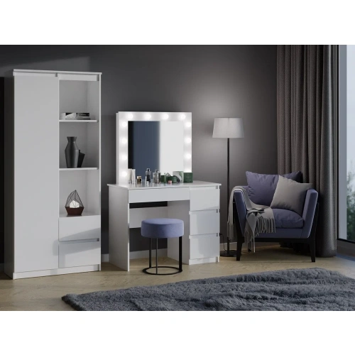 Zestaw toaletka Marina T/L+MIJ/P BIAŁY-3