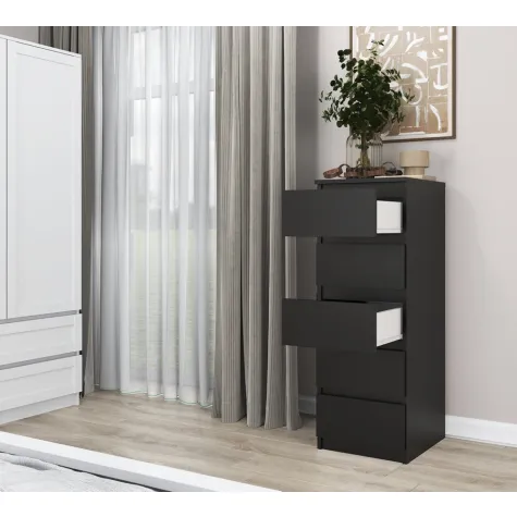 Komoda Malwa W5 CZARNY-3