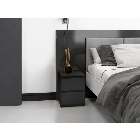 Szafka nocna Malwa M2 CZARNY-3