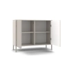 Komoda KAMARO 2D SLIM KASZMIR Lamele Front Ryflowany-2