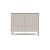 Komoda KAMARO 2D SLIM KASZMIR Lamele Front Ryflowany-7