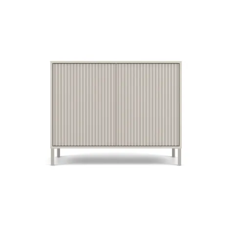 Komoda KAMARO 2D SLIM KASZMIR Lamele Front Ryflowany-7