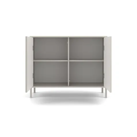 Komoda KAMARO 2D SLIM KASZMIR Lamele Front Ryflowany-8