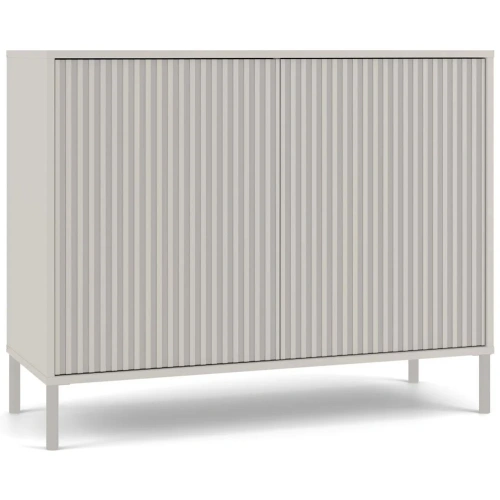 Komoda KAMARO 2D SLIM KASZMIR Lamele Front Ryflowany-1