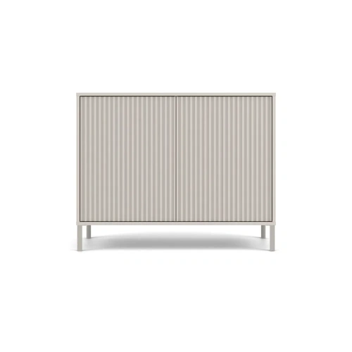 Komoda KAMARO 2D SLIM KASZMIR Lamele Front Ryflowany-7