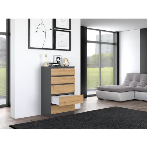 Komoda Malwa M5 ANTRACYT ARTISAN-6