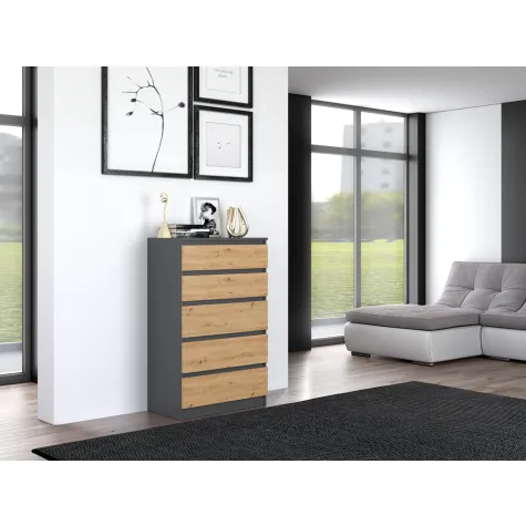 Komoda Malwa M5 ANTRACYT ARTISAN-8