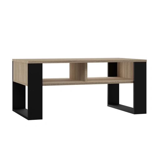 Ława Modern 2P DĄB SONOMA CZARNY-1