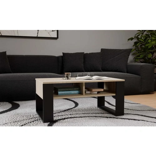 Ława Modern 2P DĄB SONOMA CZARNY-7