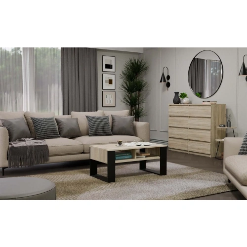 Ława Modern 2P DĄB SONOMA CZARNY-9