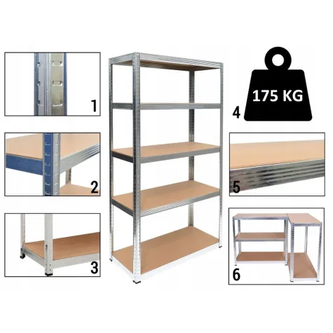 Regał Magazynowe G9030 METALOWE-5