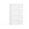 Komoda ALMA BIAŁA Szafka 4 Drzwi 4 Półki-9