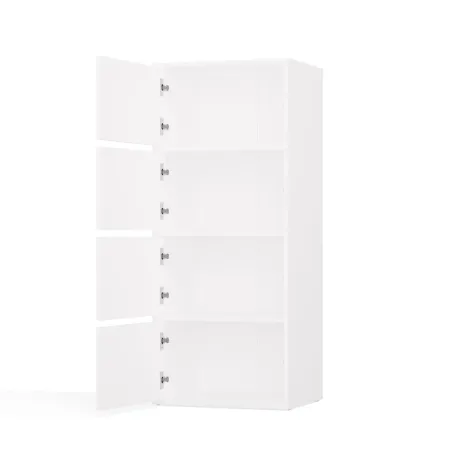 Komoda ALMA BIAŁA Szafka 4 Drzwi 4 Półki-6