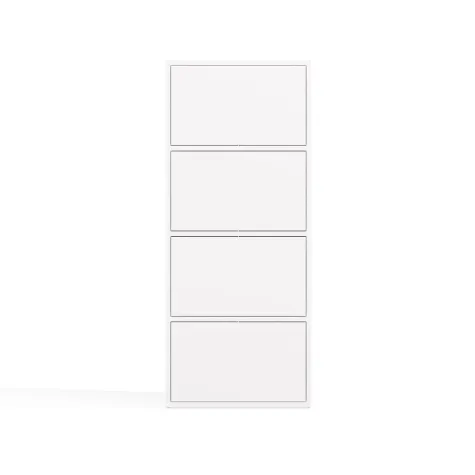 Komoda ALMA BIAŁA Szafka 4 Drzwi 4 Półki-11