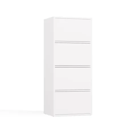 Komoda ALMA BIAŁA Szafka 4 Drzwi 4 Półki-12