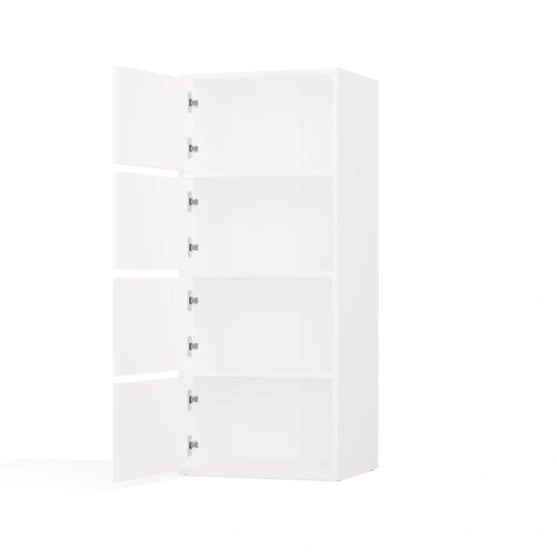 Komoda ALMA BIAŁA Szafka 4 Drzwi 4 Półki-8