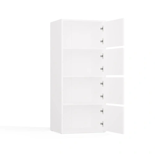 Komoda ALMA BIAŁA Szafka 4 Drzwi 4 Półki-10