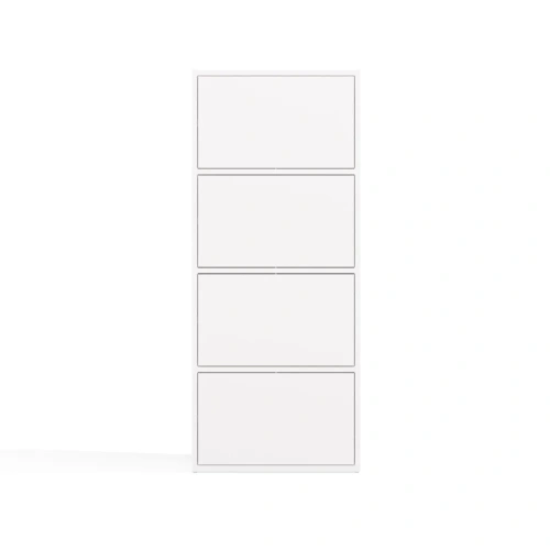 Komoda ALMA BIAŁA Szafka 4 Drzwi 4 Półki-11