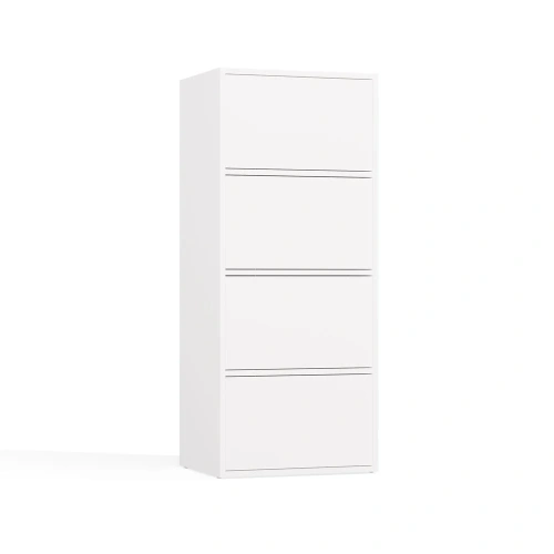 Komoda ALMA BIAŁA Szafka 4 Drzwi 4 Półki-12