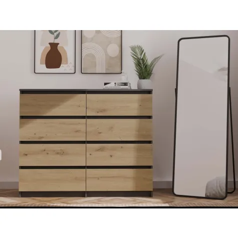 Komoda Malwa M8/120 ANTRACYT ARTISAN-3