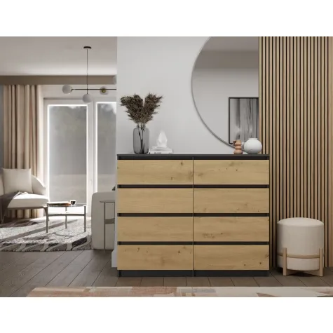 Komoda Malwa M8/120 ANTRACYT ARTISAN-5