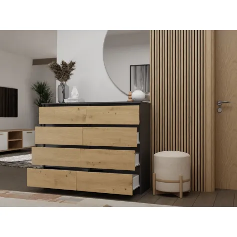 Komoda Malwa M8/120 ANTRACYT ARTISAN-6