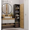 Słupek łazienkowy Sara S43 ANTRACYT DĄB ARTISAN-5