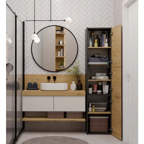 Słupek łazienkowy Sara S43 ANTRACYT ARTISAN-3