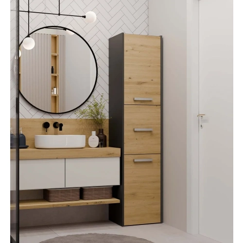 Słupek łazienkowy Sara S43 ANTRACYT DĄB ARTISAN-2
