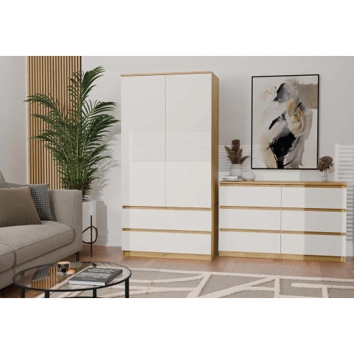 Komoda Malwa M6 120 DĄB ARTISAN BIAŁY-7