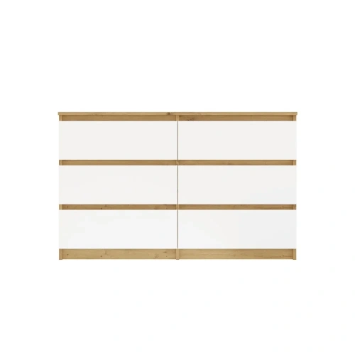 Komoda Malwa M6 120 DĄB ARTISAN BIAŁY-11