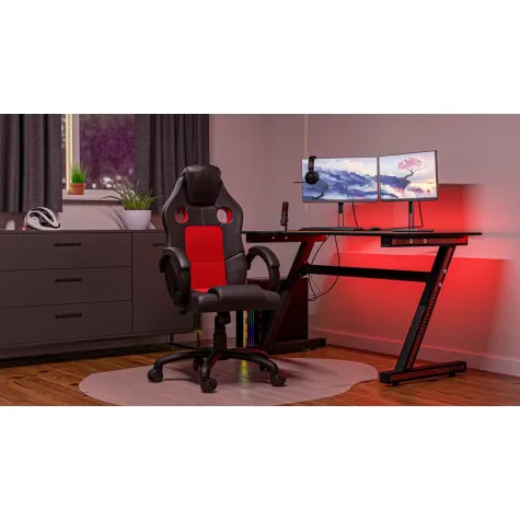 Fotel Enzo ENZO CZARNY CZERWONY-4