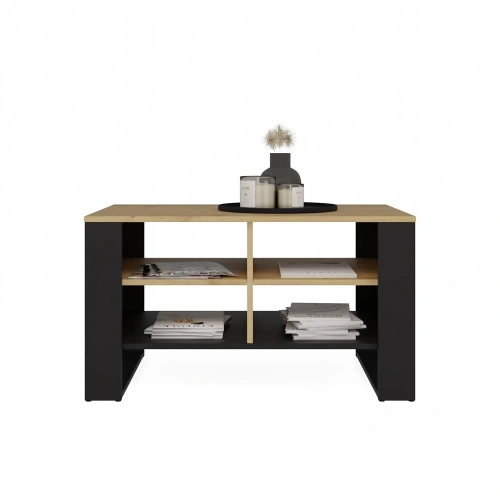 Ława Modern 4P SLIM DĄB ARTISAN CZARNY-2