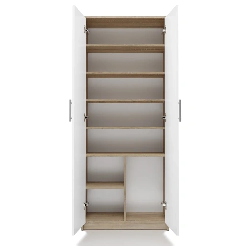 Regał Oliv 2D BIAŁY SONOMA-6