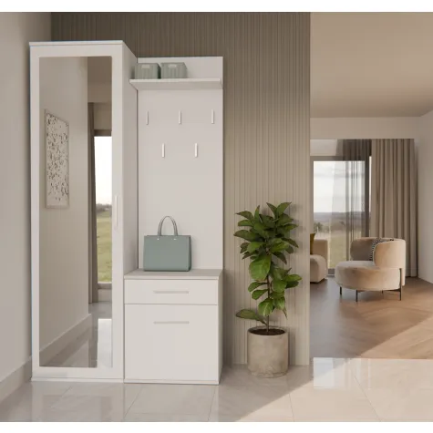 Garderoba DUO BIAŁY-3