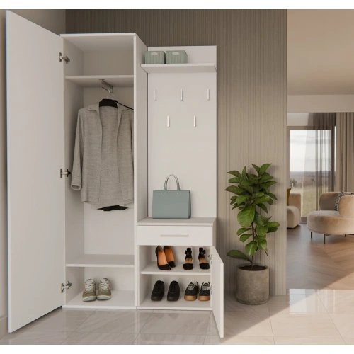 Garderoba DUO BIAŁY-3