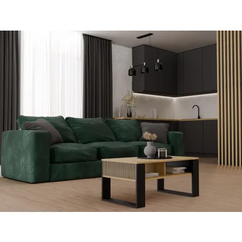 Ława Modern 2P SLIM DĄB ARTISAN CZARNY-4