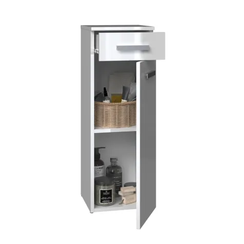 Słupek łazienkowy Nel V DS BIAŁY POŁYSK-3