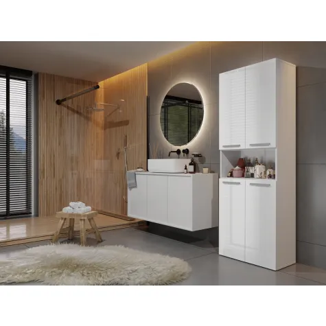 Słupek łazienkowy Nel 2K/DK BIAŁY POŁYSK-7