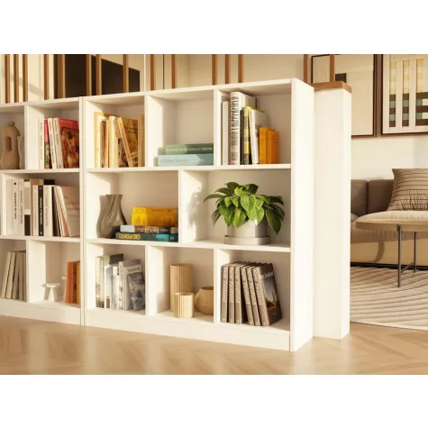 Regał Fiesta 8P BIAŁY-8