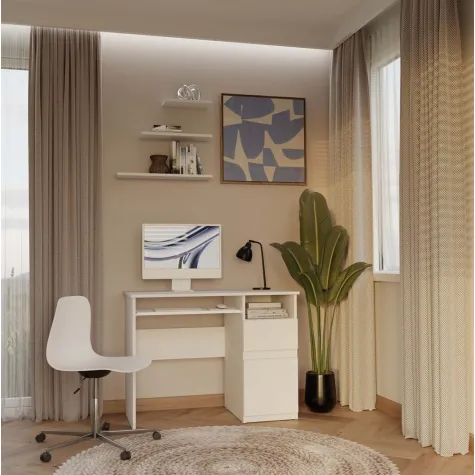 Biurko PORTO PRAWE BIAŁY-8