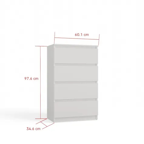 Komoda Malwa M4 60 BIAŁY-11