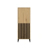 Witryna KAMARO 2DK SLIM/GŁADKI DĄB ARTISAN Lamele Front Ryflowany + Klasyczny-2