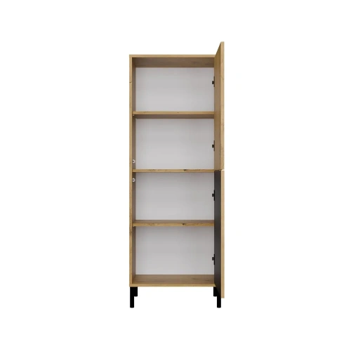 Witryna KAMARO 2DK SLIM/GŁADKI DĄB ARTISAN Lamele Front Ryflowany + Klasyczny-5