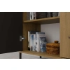 Witryna KAMARO 2DD SLIM/GŁADKI DĄB ARTISAN Lamele Front Ryflowany + Klasyczny-3