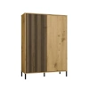Witryna KAMARO 2DD SLIM/GŁADKI DĄB ARTISAN Lamele Front Ryflowany + Klasyczny-7