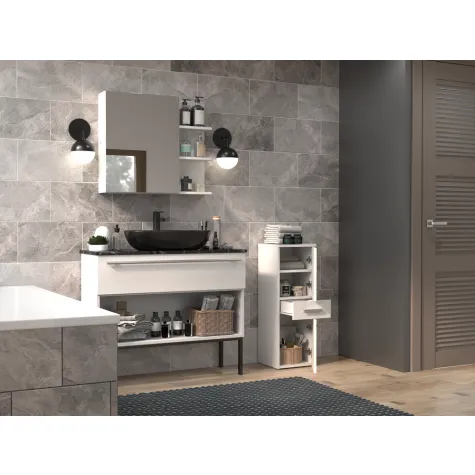 Słupek łazienkowy Nel V DDS BIAŁY-2