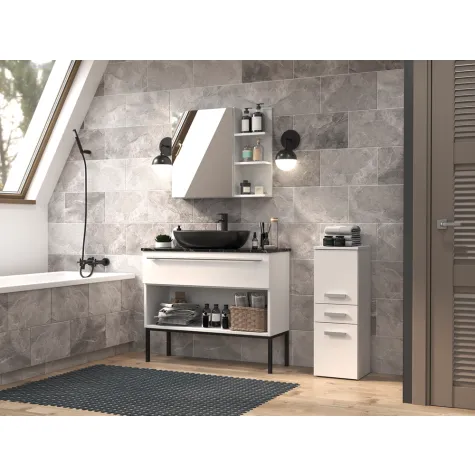 Słupek łazienkowy Nel V DDS BIAŁY-4